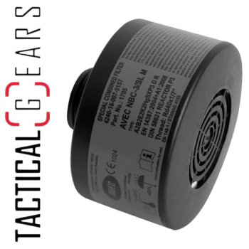 HERSTELLER FOTO - AVEC CHEM NUKLEAR-FILTER NB C-3/SL FÜR ATEMSCHUTZ VOLLMASKEN MIT Rd40 ANSCHLUSS (EN 148-1) - (EN 14387+A1)